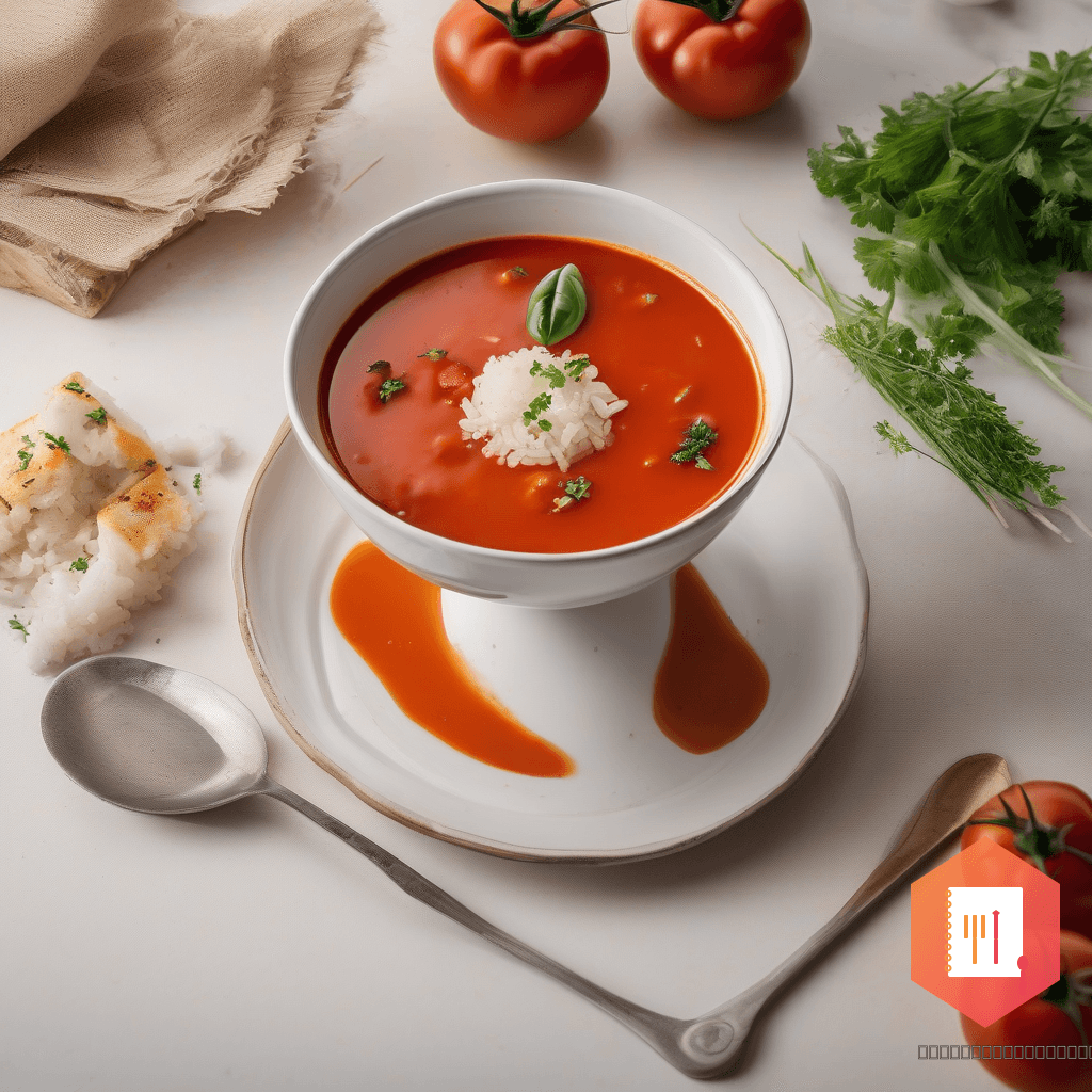 Ciorbă de Roșii cu Legume și Orez