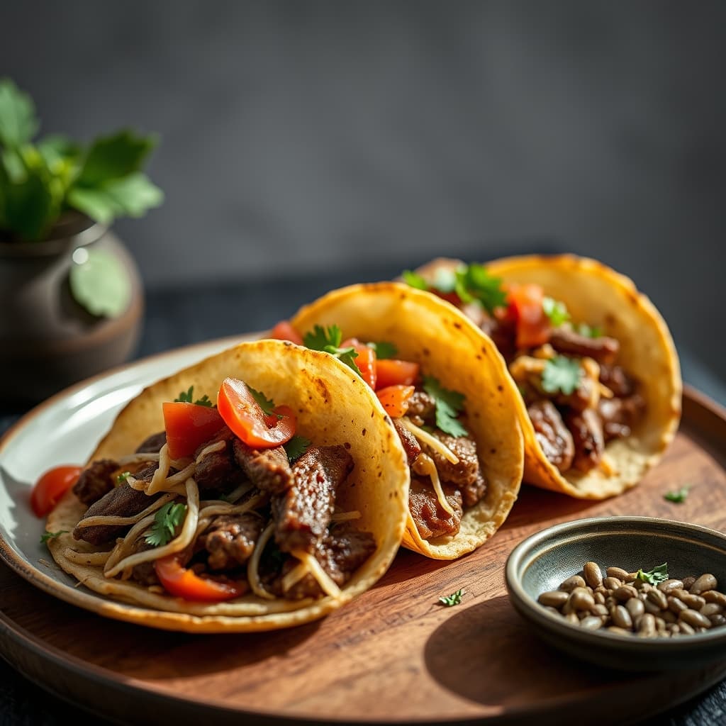 Tacos de pui cu aromă marocană în lipii delicioase