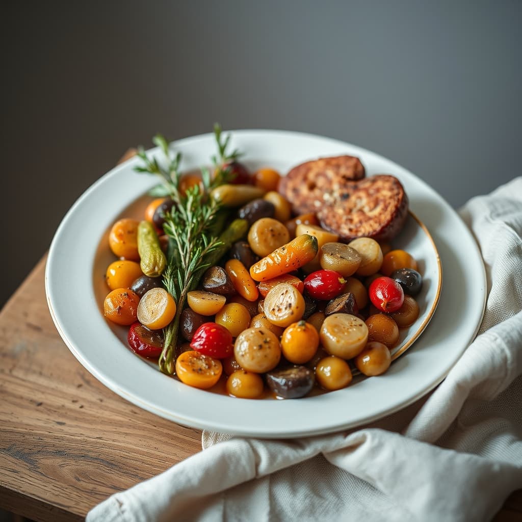 Platou de Vară cu Legume la Grătar și Cașcaval